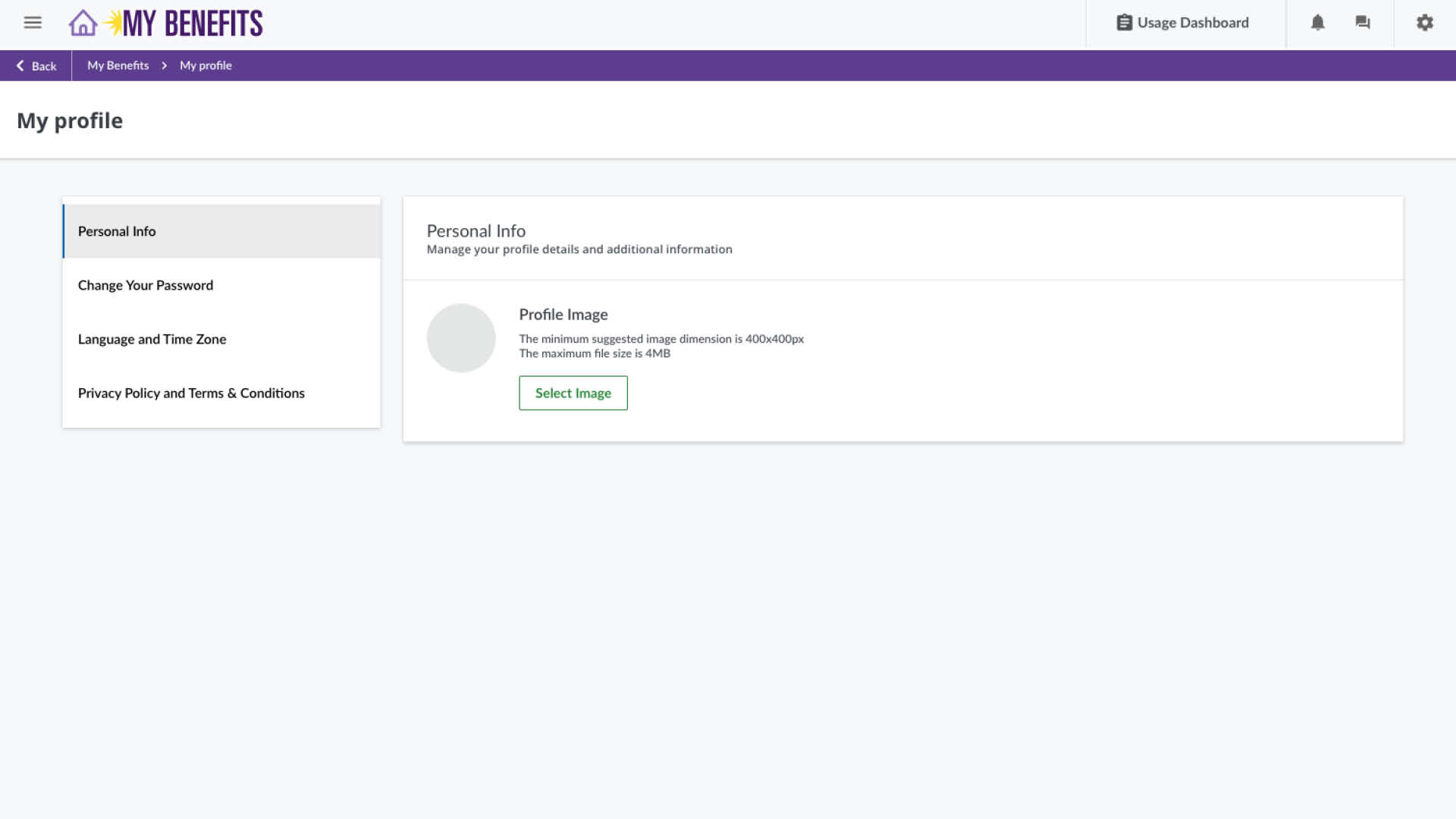 Change your profile image.