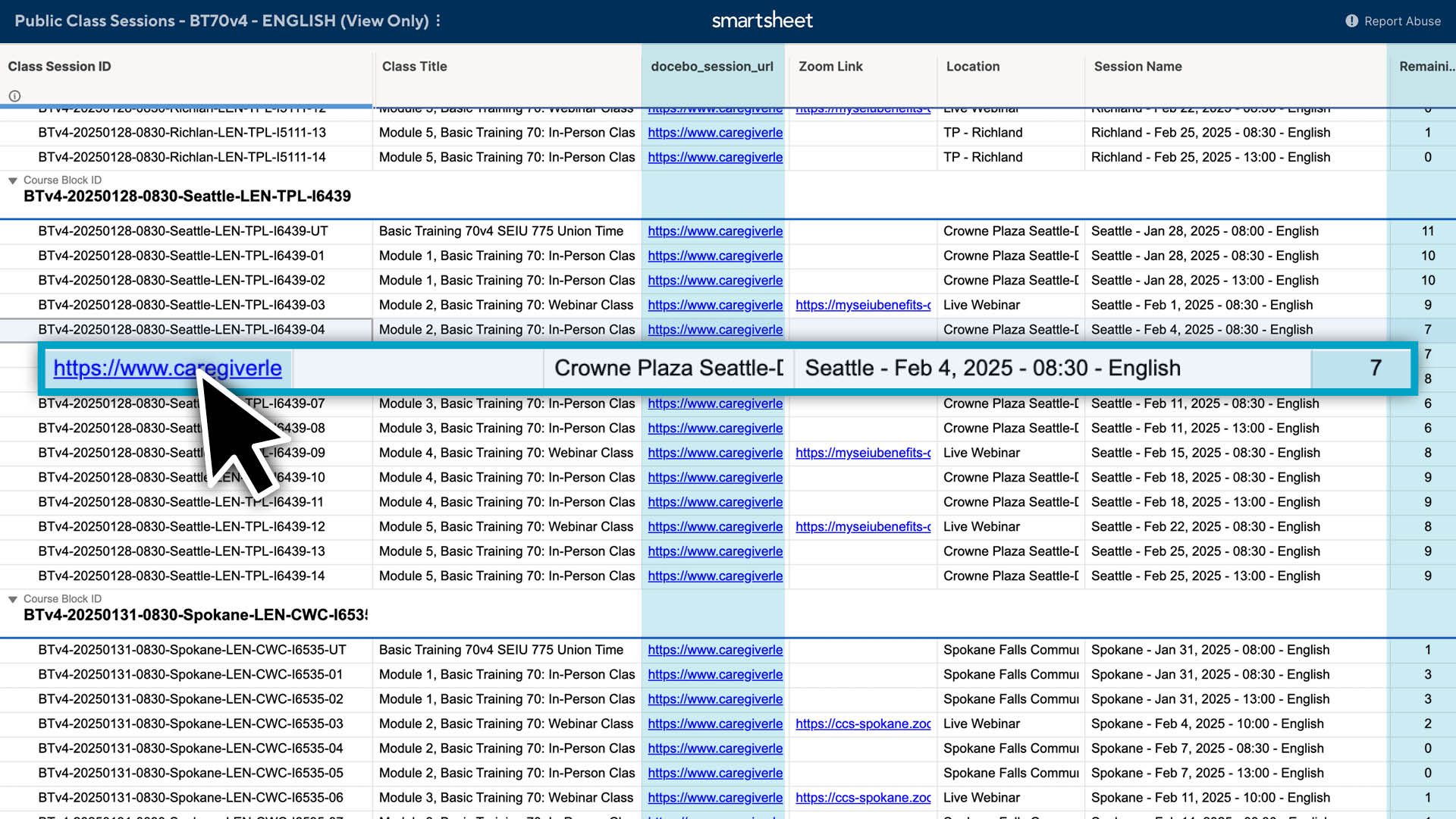 CGLC_Enroll ILT Smartsheet2