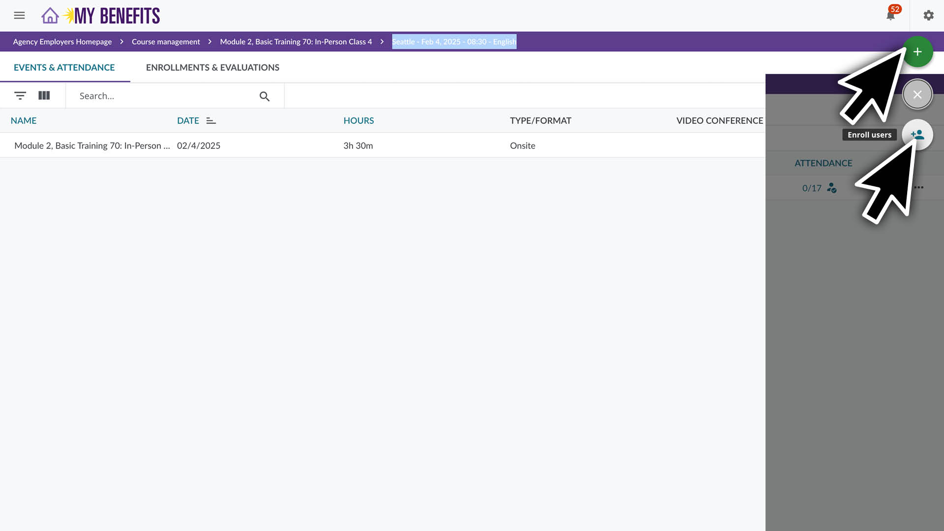 CGLC_Enroll ILT Smartsheet4